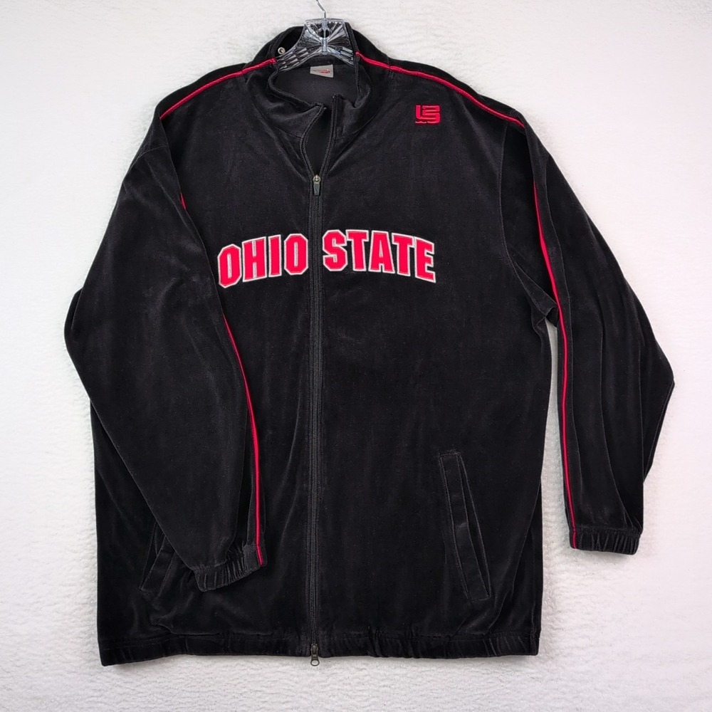 Ohio State Buckeyes Nike Team Basketball Warm‎ Up Full Zip Jacket L LeBron 23